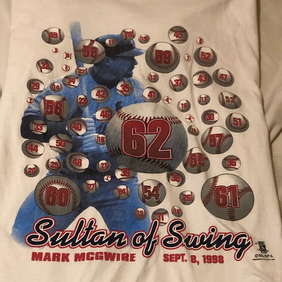 Vintage Starter Mark McGwire “Sultan of Swing” T-Shirt Size L - Picture 3 of 5